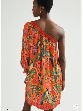 Farm Rio Fiji One Shoulder Mini Dress